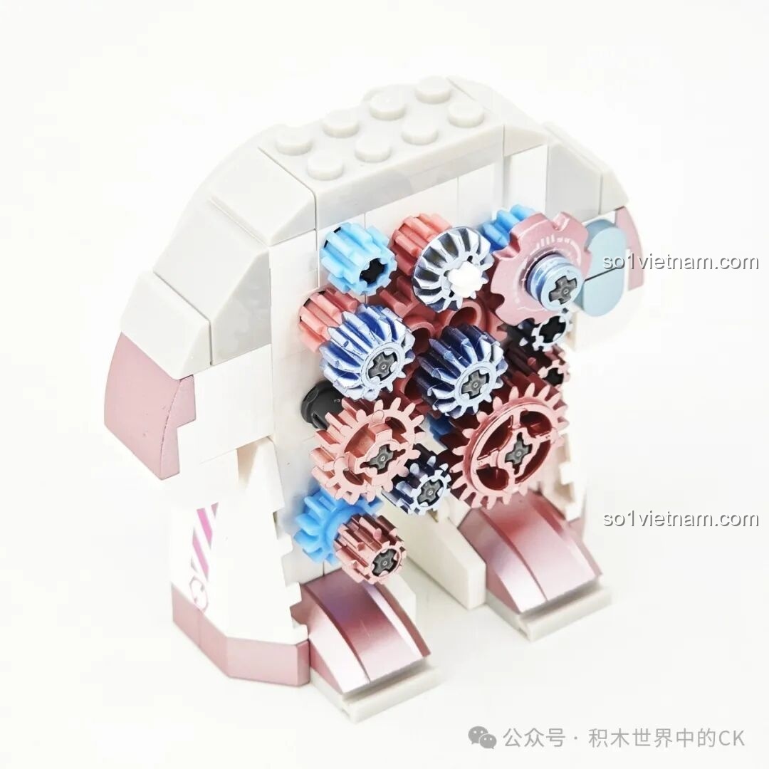 Quá trình lắp ráp mô hình Hello Kitty Bạc Kim Đại Thể TOP TOY - phần chân