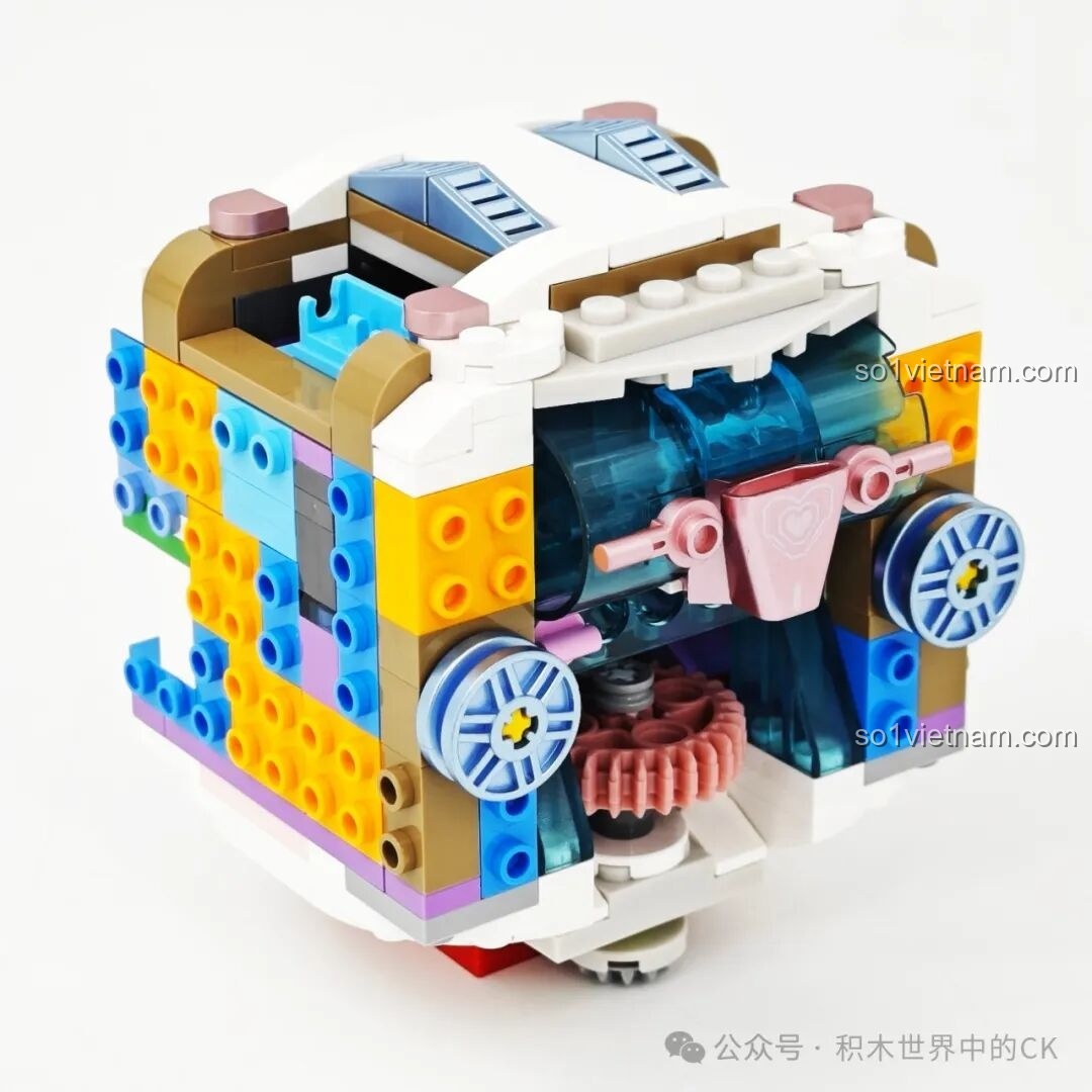 Quá trình lắp ráp mô hình Hello Kitty Bạc Kim Đại Thể TOP TOY - chi tiết máy