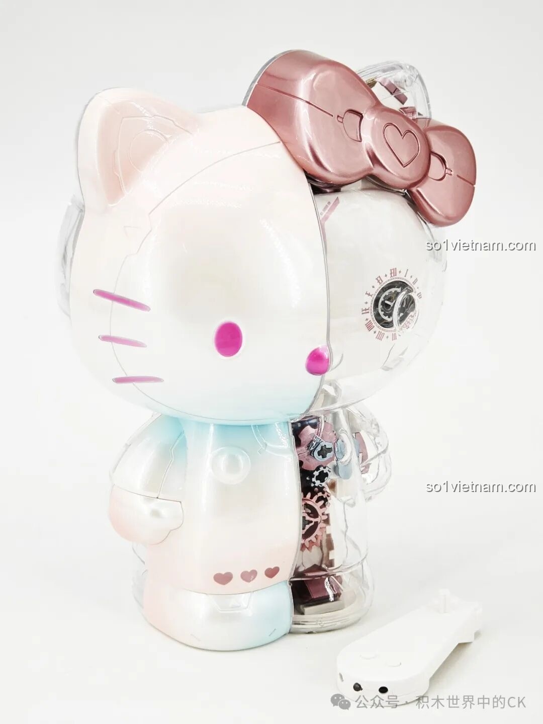 Quá trình lắp ráp mô hình Hello Kitty Bạc Kim Đại Thể TOP TOY - chi tiết máy