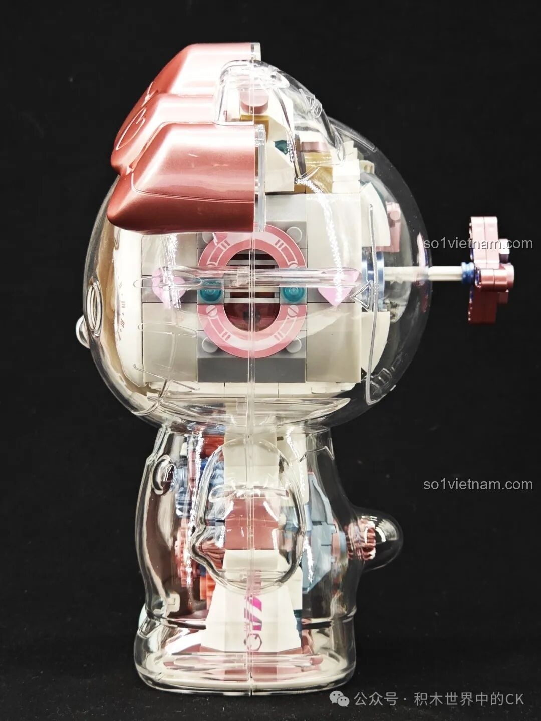 Quá trình lắp ráp mô hình Hello Kitty Bạc Kim Đại Thể TOP TOY - chi tiết máy