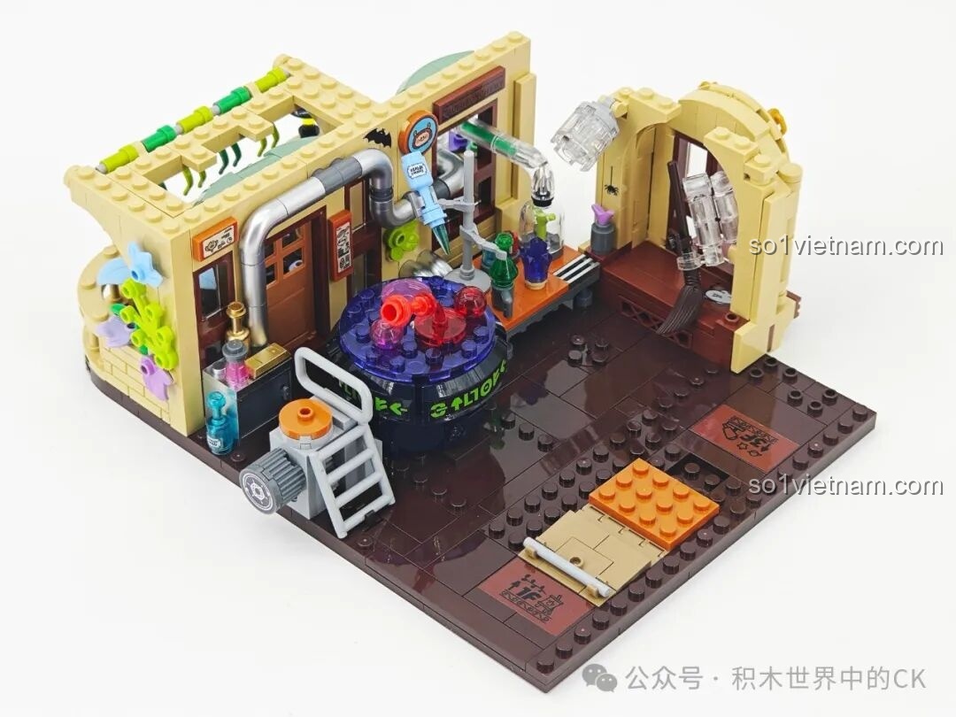 Khung cơ bản của Lớp Học Pha Chế Thuốc TC2038 Học Viện Phép Thuật BEBE đang dần hình thành, với các ống dẫn và thiết bị pha chế.