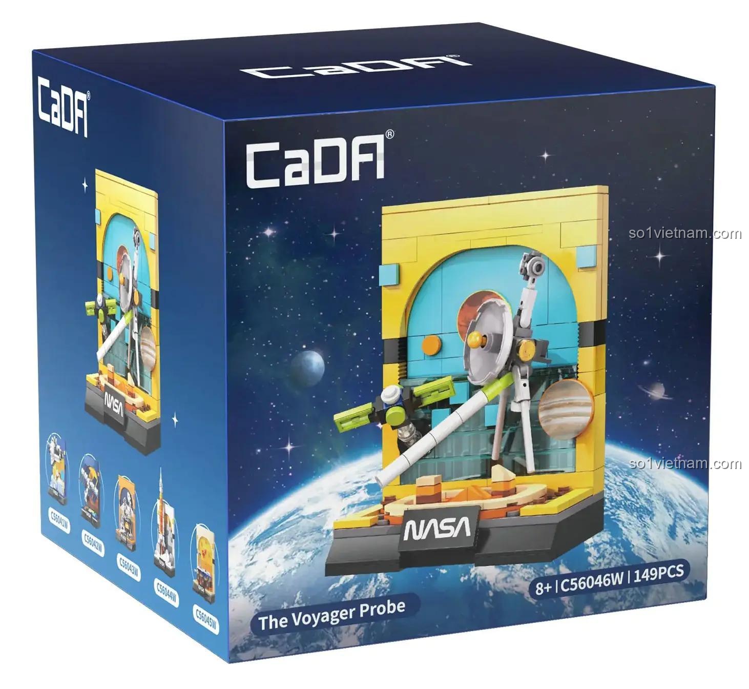 Hộp đựng bộ lắp ghép tàu thăm dò Voyager NASA C56046, đồ chơi STEM khám phá vũ trụ, quà tặng cho bé trai 8 tuổi