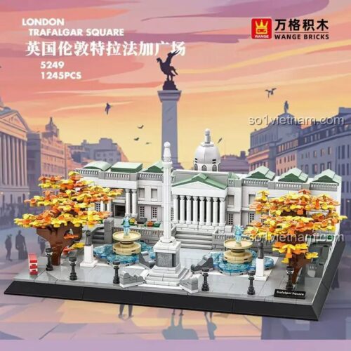 Hộp đựng bộ lắp ghép Quảng trường Trafalgar Luân Đôn WANGE 5249, 1245 mảnh ghép