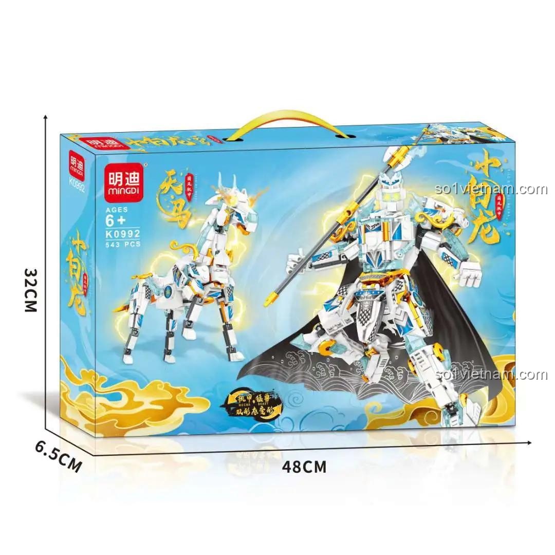 Hộp đựng bộ lắp ghép Cơ Giáp Bạch Long Thiên Mã Mindi K0992