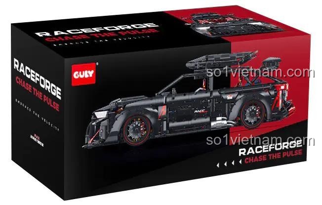 Hộp đựng bộ lắp ghép xe đua Audi RS6 Performance 10645 của GULY, đồ chơi mô hình xe thể thao tỷ lệ 1:8, quà tặng cho bé trai