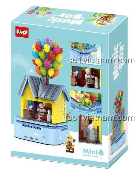 Hộp đựng Mô hình Ngôi nhà Bong bóng Âm nhạc GULY 60504 - Mặt sau