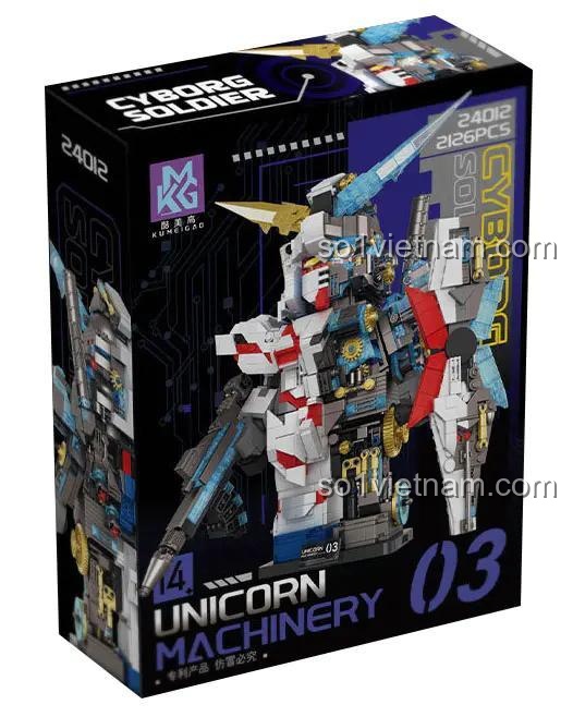 Hộp đựng bộ lắp ghép Robot Unicorn Machinery KuMeiGao 24012