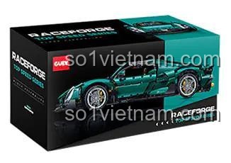 Hộp đựng bộ lắp ghép siêu xe Alfa Romeo 古励GULY 10621, có hình ảnh xe và thông tin sản phẩm