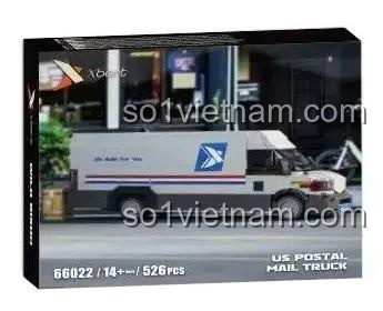Hộp đựng Xe Thư Tín Bưu Điện Hoa Kỳ Xbert 66022 526 Mảnh Ghép Tương thích LEGO®