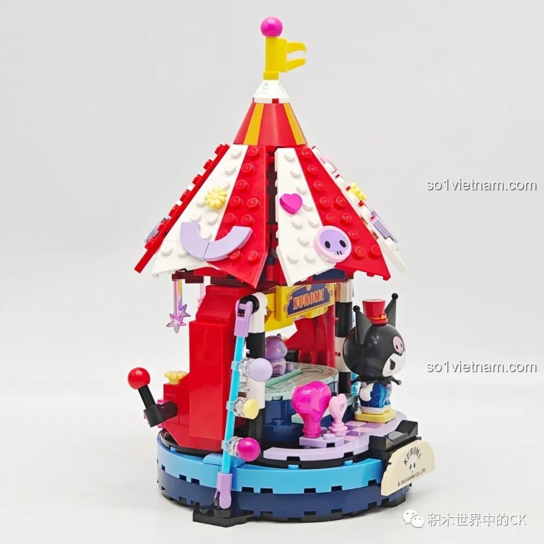 Hộp đồ chơi mô hình Pochacco cho bé gái từ 12 tuổi Keeppley K20828 Gánh Xiếc Sanrio: Ngôi Sao Ảo Thuật.