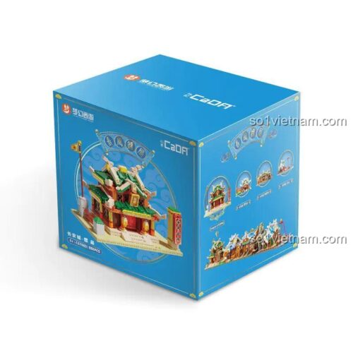 Hộp sản phẩm bộ lắp ghép Mộng Ảo Tây Du: Trường An Thành Tiêu Cục CaDA C67003, đồ chơi sáng tạo cho bé 8 tuổi