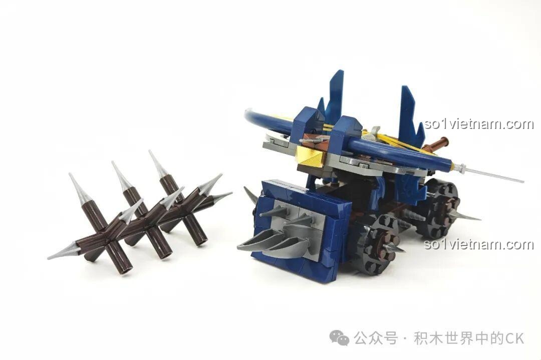 Hộp sản phẩm Decool 20612 Pháo Đài Ngô, mô hình máy bắn đá