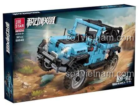 Hộp đồ chơi mô hình Xe địa hình Wrangler JIESTAR 58040, 391 chi tiết, quà tặng thông minh cho con trai.