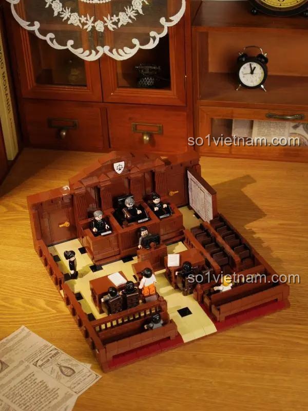 Bộ lắp ghép Tòa án Pháp lý Houfa Education QJ5495 - Ảnh review 2