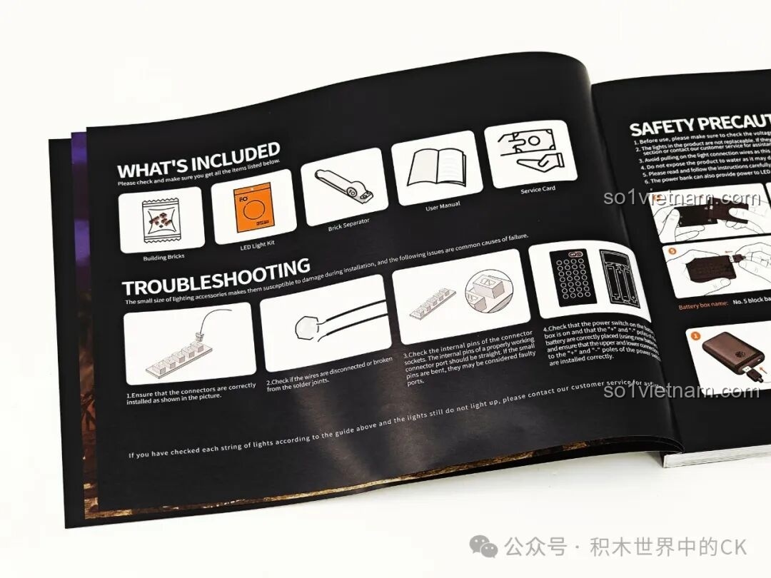 Hướng dẫn kiểm tra linh kiện và khắc phục sự cố trong sách hướng dẫn FunWhole F9021.