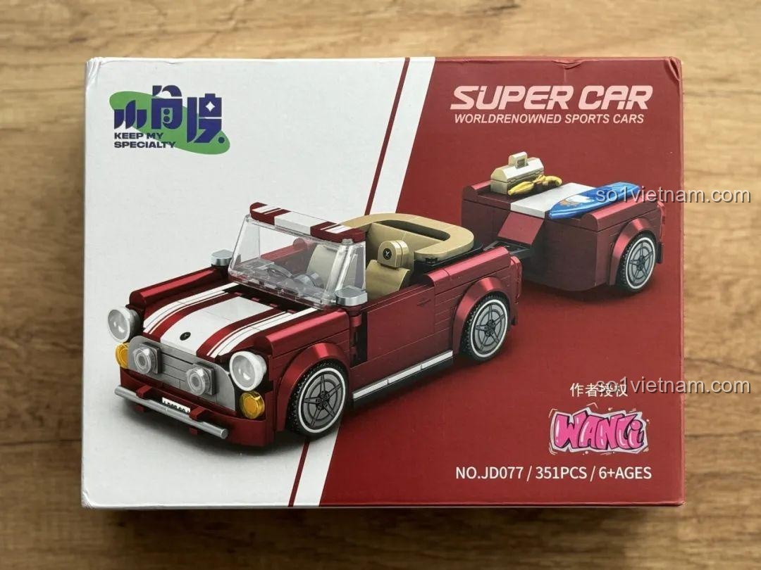 Sách hướng dẫn chi tiết từng bước lắp ráp bộ MINI Cooper JD077.