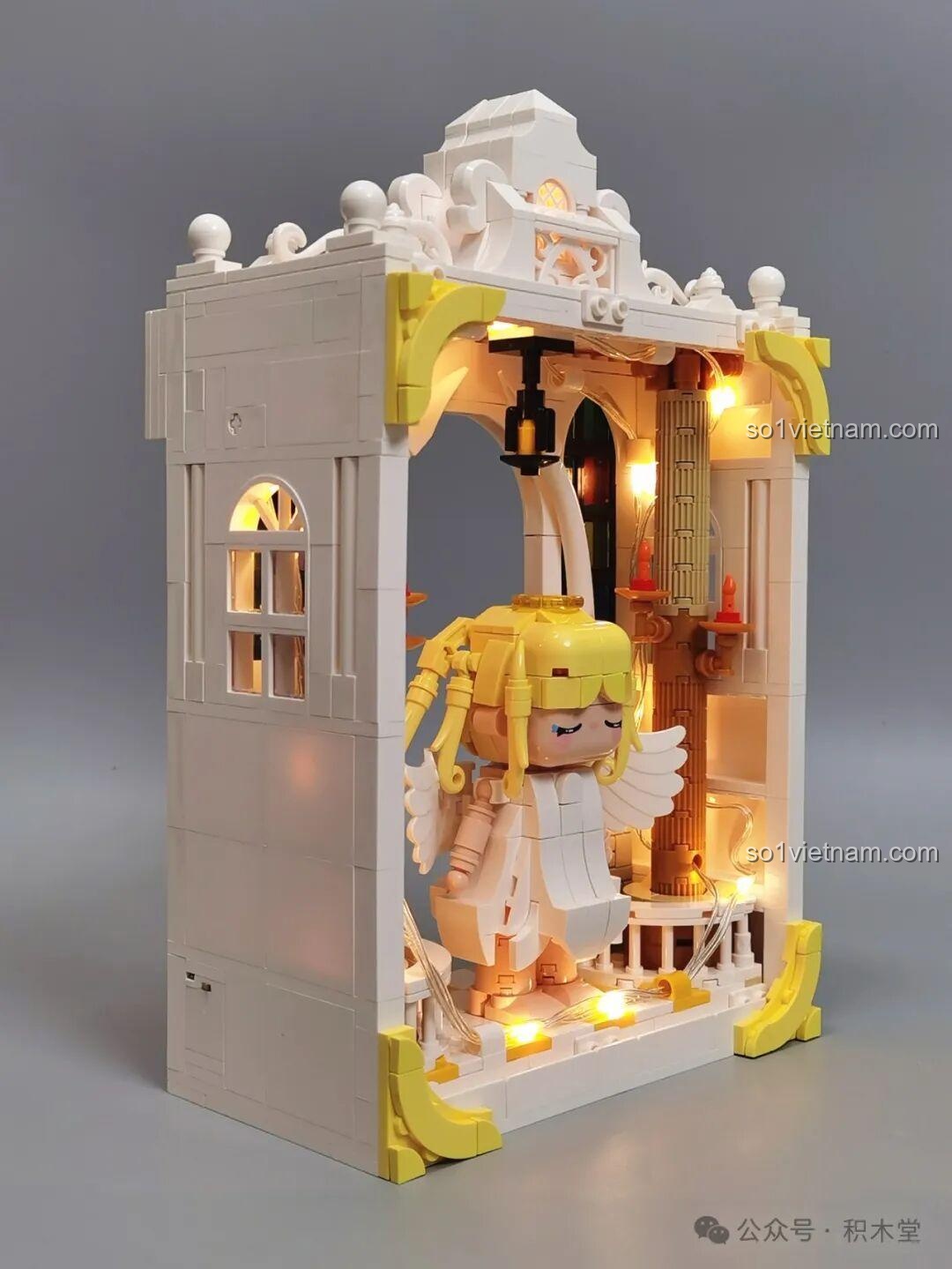 Mô hình iambrick 30101 Thâm Uyên Kính: Bạch Hủy Chi Quang nhìn từ cạnh trái