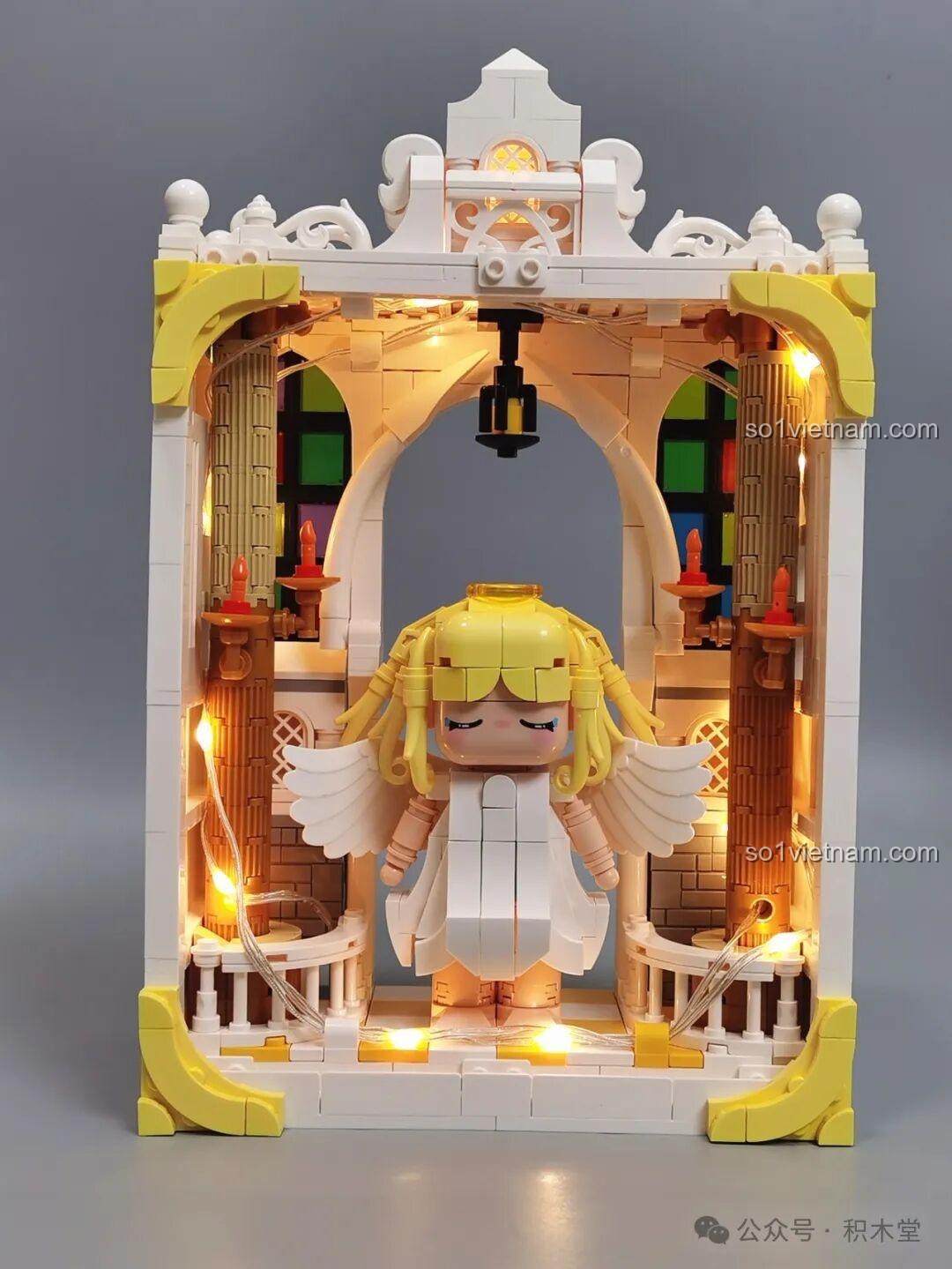 Mô hình iambrick 30101 Thâm Uyên Kính: Bạch Hủy Chi Quang nhìn từ cạnh phải