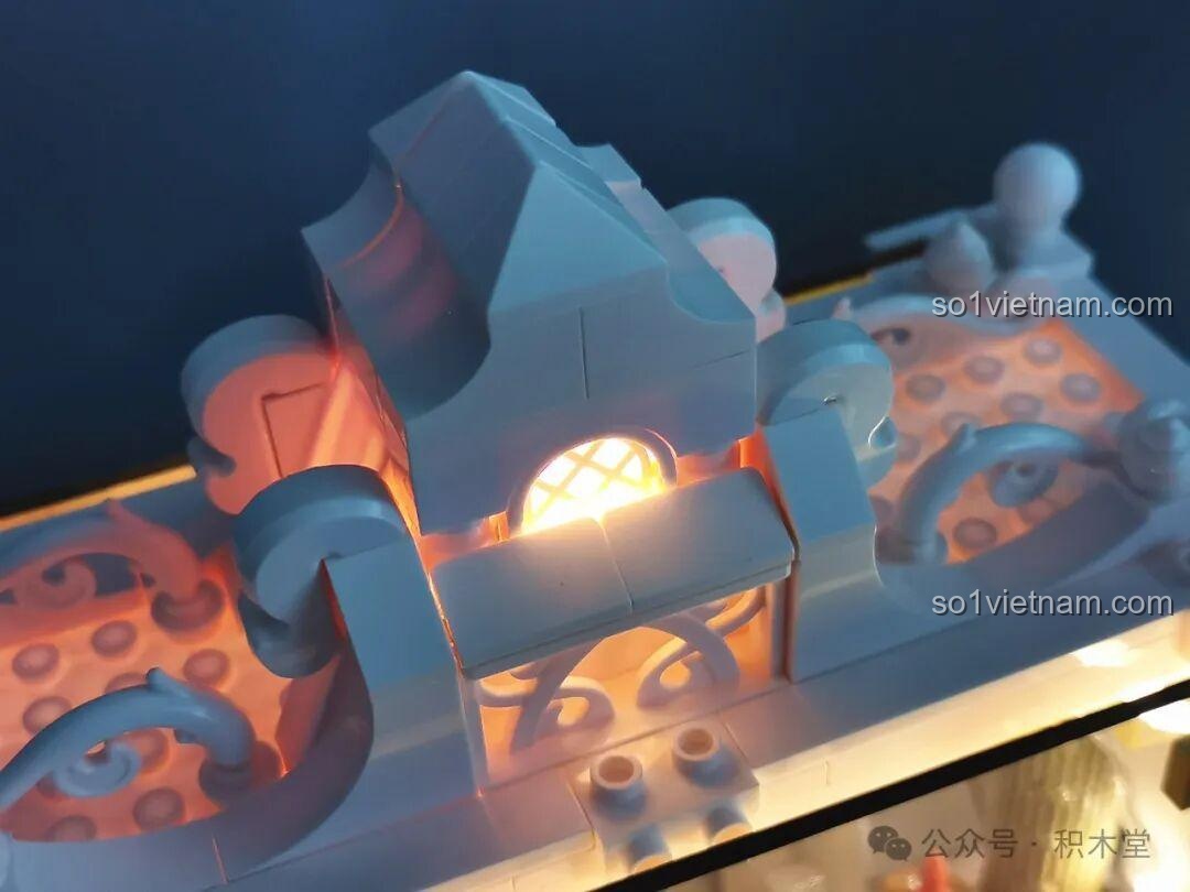 Lắp đặt gương cho mô hình iambrick 30101 Thâm Uyên Kính: Bạch Hủy Chi Quang