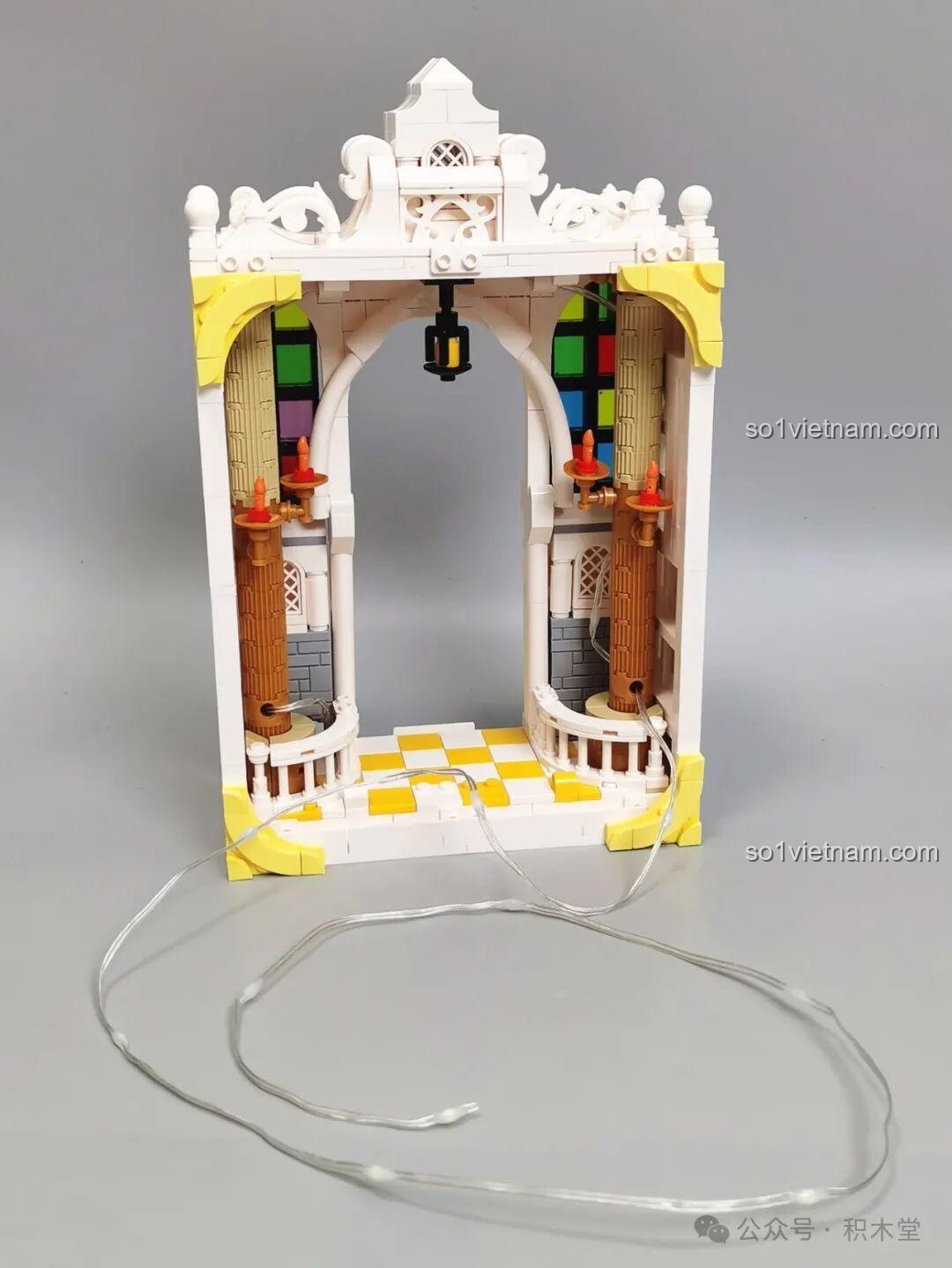 Lắp ráp tóc cho nhân vật thiên thần trong mô hình iambrick 30101 Thâm Uyên Kính: Bạch Hủy Chi Quang