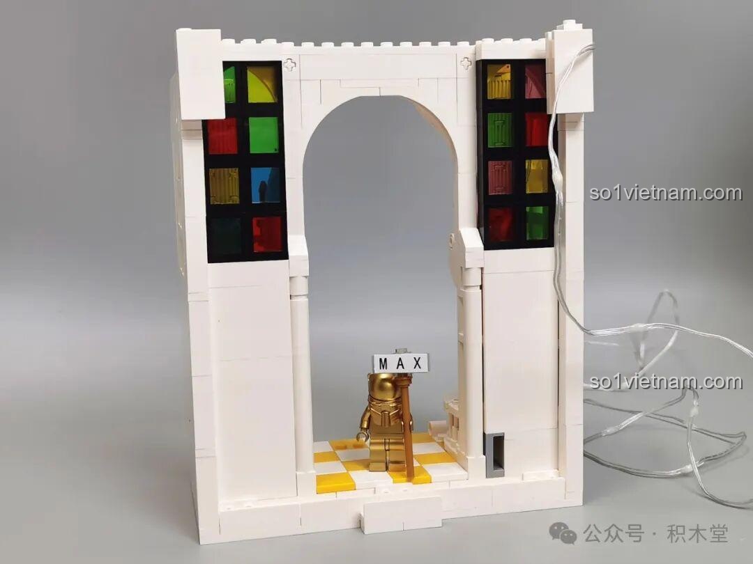 Lắp ráp cánh thiên thần cho nhân vật trong mô hình iambrick 30101 Thâm Uyên Kính: Bạch Hủy Chi Quang