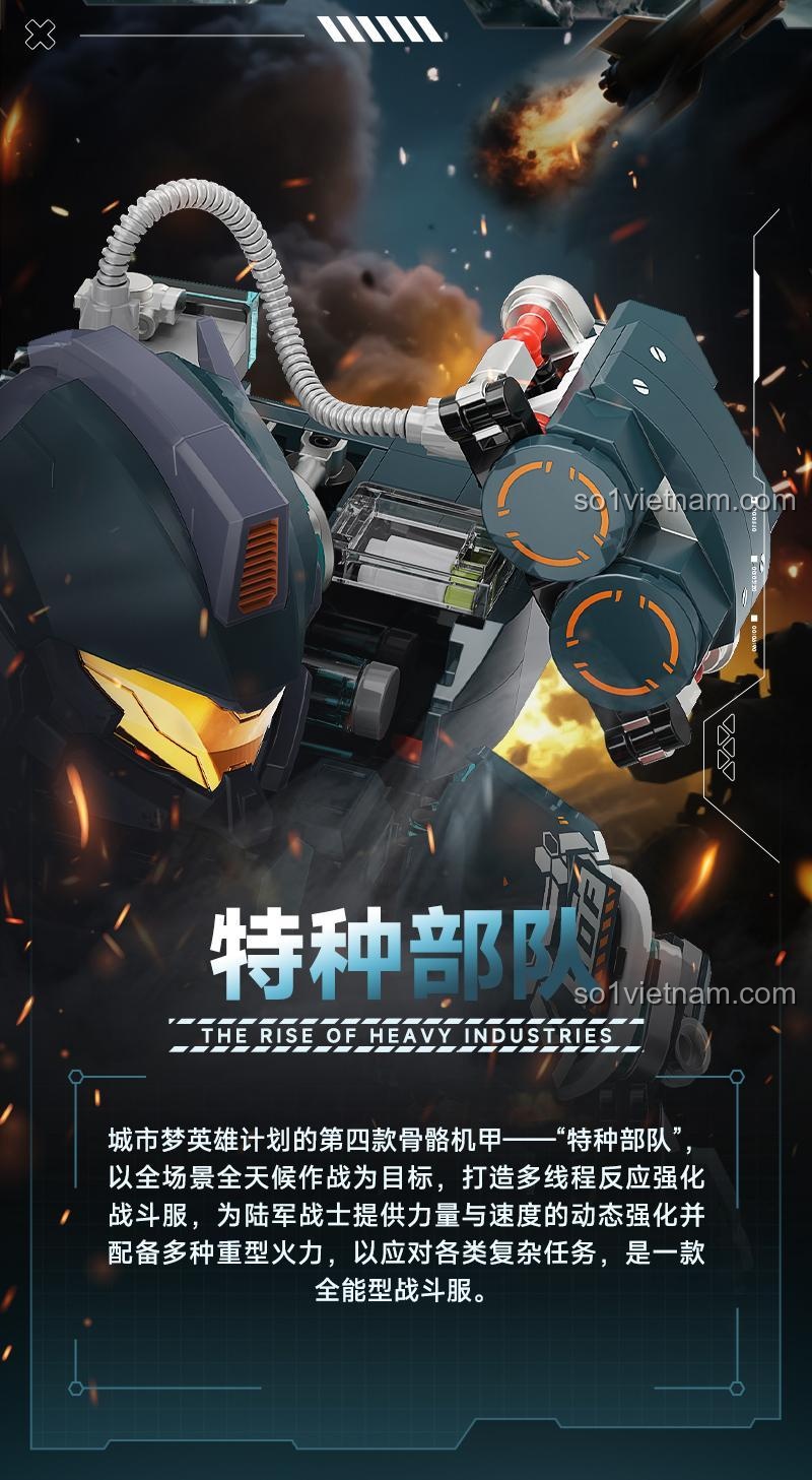 Đồ chơi mô hình ib1103, robot chiến đấu mecha đặc nhiệm, chất lượng cao, giá tốt cho bé trai 8 tuổi