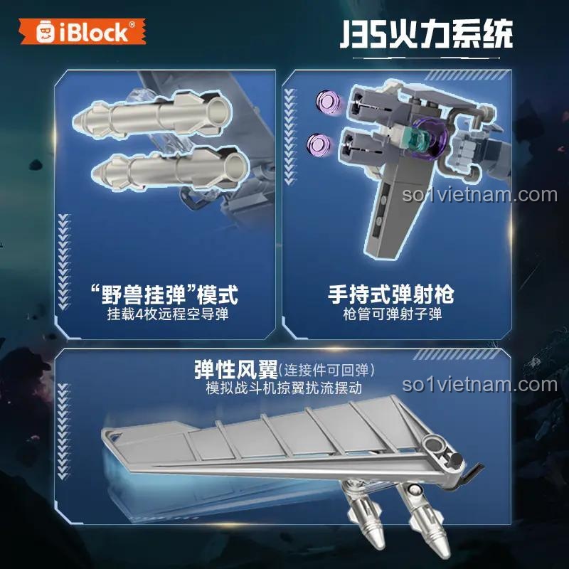 Vũ khí và phụ kiện của J35 Aircraft Mecha iBlock ib1203