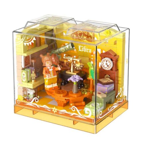 iBlock ib2001-8 Cyber Galaxy Libra bộ lắp ghép mô hình chòm sao Thiên Bình có đèn LED cho bé 14 tuổi