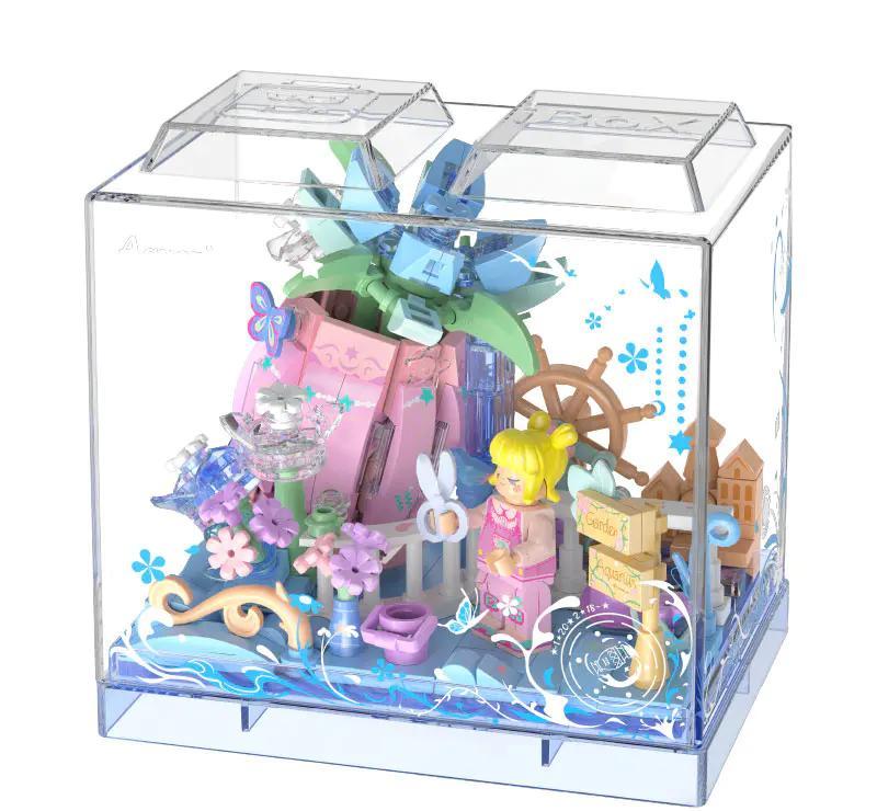 iBlock ib2001-9 Cyber Galaxy Aquarius mô hình vườn cổ tích lung linh, bộ lắp ghép mini block, đồ chơi giáo dục cho bé gái 14 tuổi, giá tốt