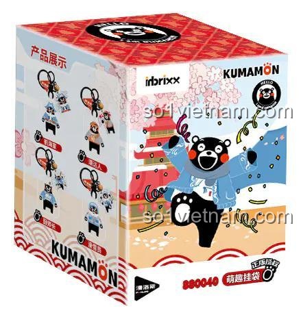 Cận cảnh hộp bộ đồ chơi ibrixx 880040 Gấu Kumamon Dễ Thương Treo Túi, blind box 6 mẫu, có mẫu ẩn, thiết kế trong suốt, cho bé gái 6 tuổi