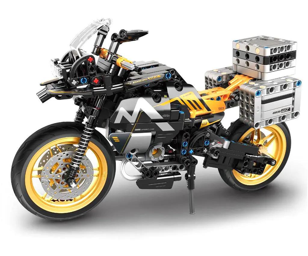 Bộ lắp ráp Xe Mô Tô Rally IM.Master QIHUI 6835, mô hình xe mô tô rally ba hộp chi tiết cao, phù hợp bé trai 8 tuổi, giá tốt