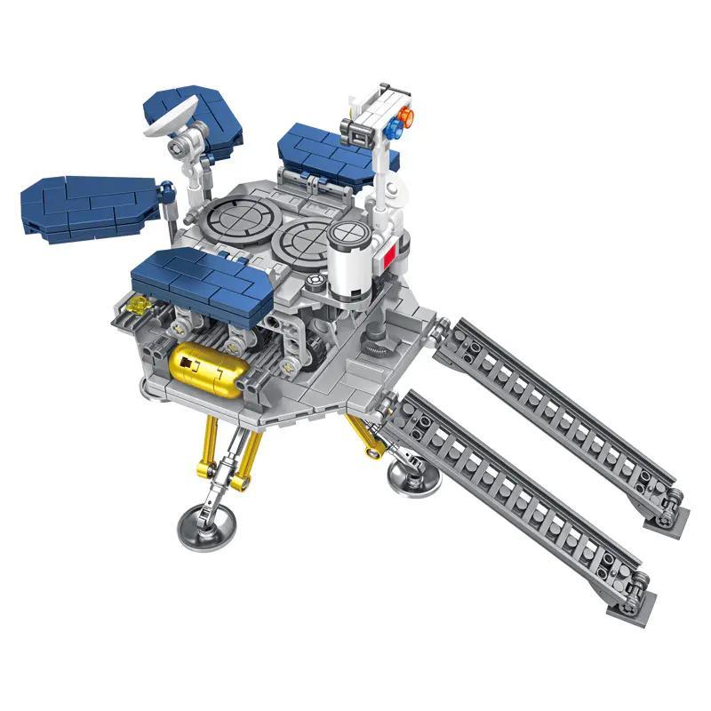 Hộp bộ lắp ráp Tàu Thăm Dò Sao Hỏa 691005 của inbrixx, gồm 570 mảnh ghép, quà tặng sáng tạo cho bé trai.