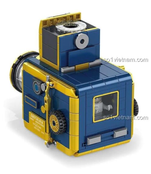 bộ xếp hình Máy ảnh cổ điển, Máy ảnh Hasselblad 503cx inbrixx, có minifigure, cho bé 6 tuổi, giá rẻ