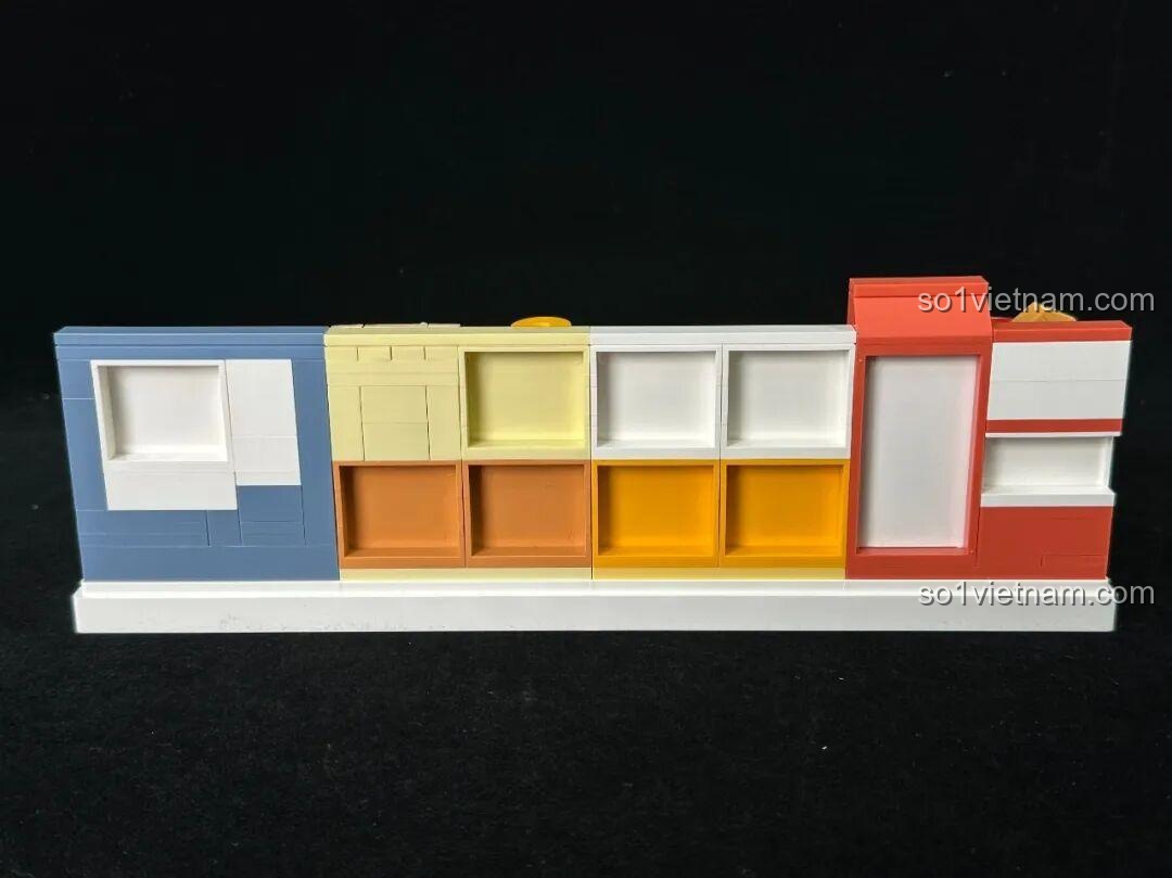 Mặt sau của mô hình inbrixx Kumamon 880038 Đời Sống Tại Nhà đã hoàn thành.