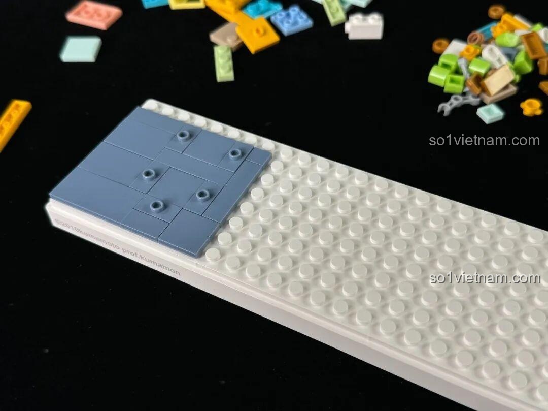 Chi tiết ga tàu điện ngầm trong bộ lắp ghép inbrixx Kumamon 880039.