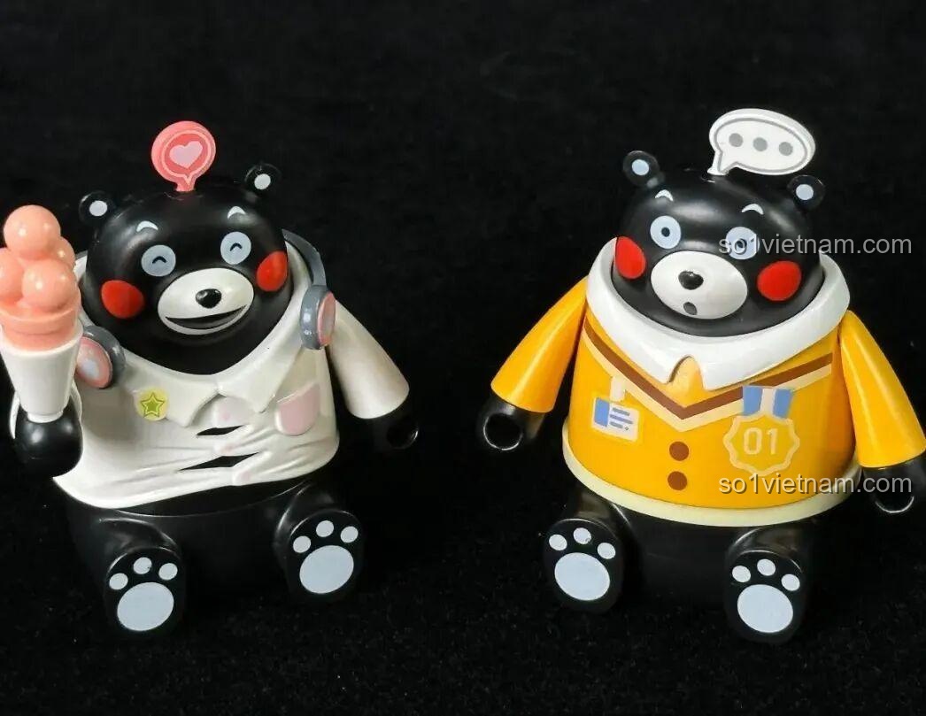 Hai minifigures Kumamon khác đã được lắp ráp từ bộ inbrixx Kumamon 880039.