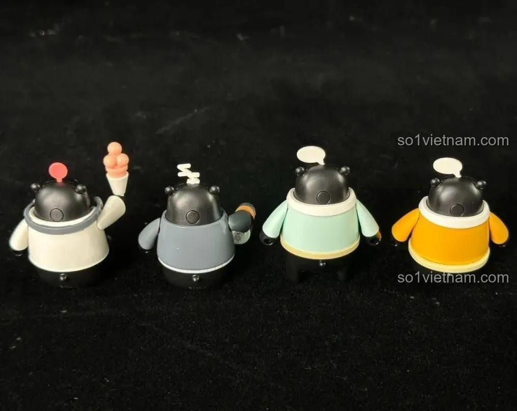 Mô hình inbrixx Kumamon 880039 Đánh Công Việc Hàng Ngày đã hoàn thành, nhìn từ phía trước.