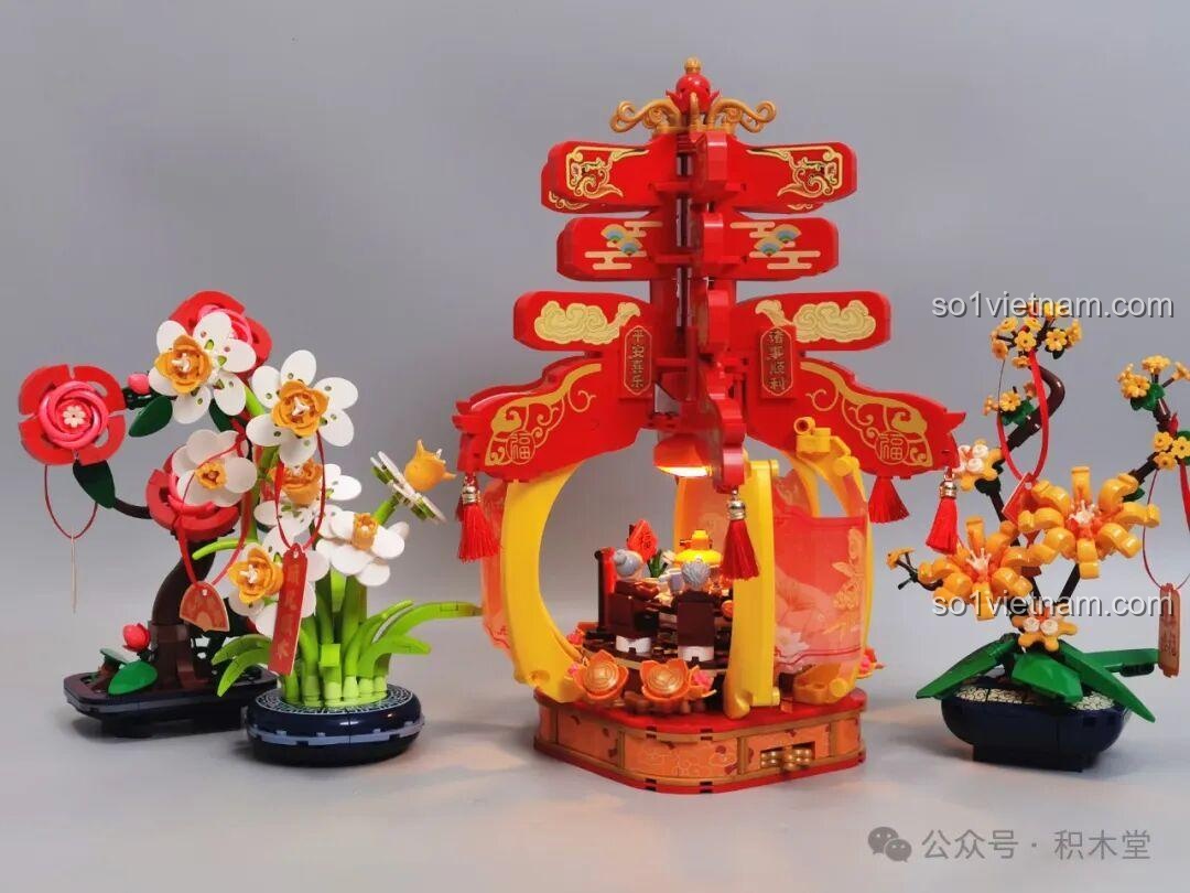Trưng bày bộ Đèn Lồng Như Ý Xuân Đăng JAKI
