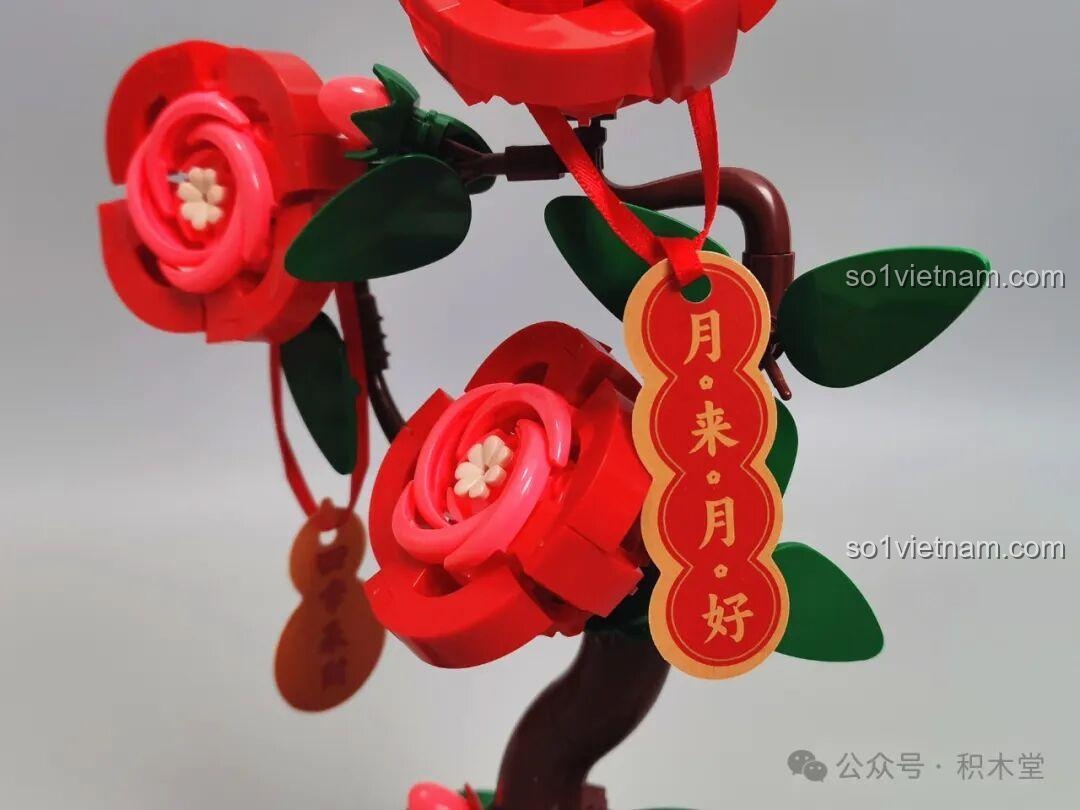 Bộ Lắp Ghép Hoa Thủy Tiên JAKI DK002 - Các hộp sản phẩm với màn hình trang trí và các mẫu hoa bên cạnh nhau với các màn hình trang trí và các mẫu hoa và các màn hình trang trí và các mẫu hoa