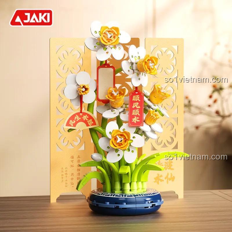 Bộ Lắp Ghép Hoa Thủy Tiên JAKI DK002 - Hoàn thiện với màn hình
