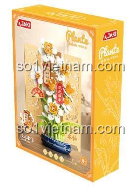 Bộ Lắp Ghép Hoa Thủy Tiên JAKI DK002 - Hộp sản phẩm