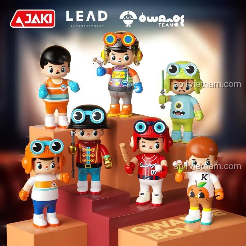 JAKI HK302 Nhân vật Owange Boy, bộ đồ chơi figure Owange Boy cho bé trai 8 tuổi