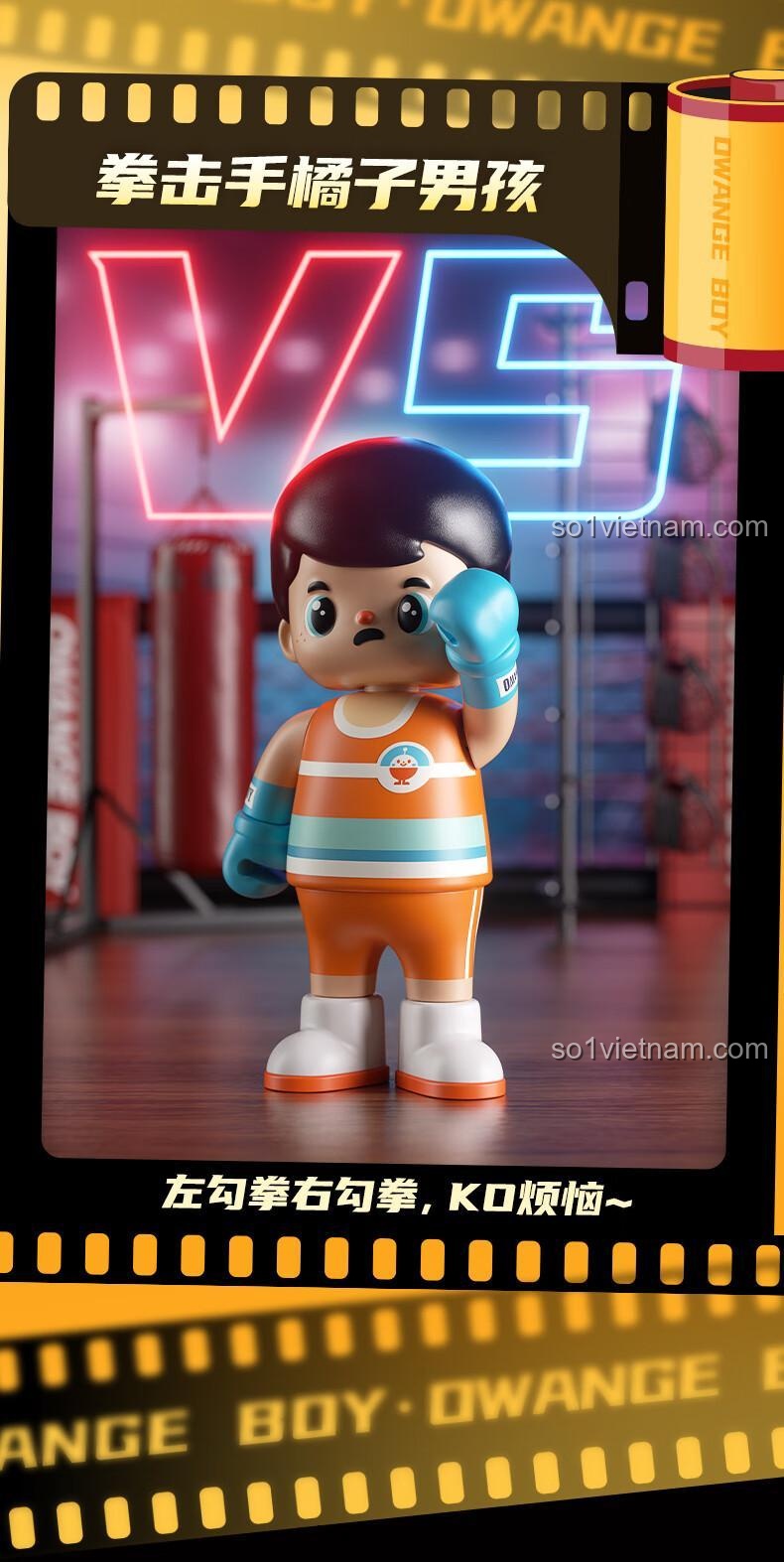 Bộ sưu tập figure JAKI, nhân vật Owange Boy Quyền Anh, đáng tiền