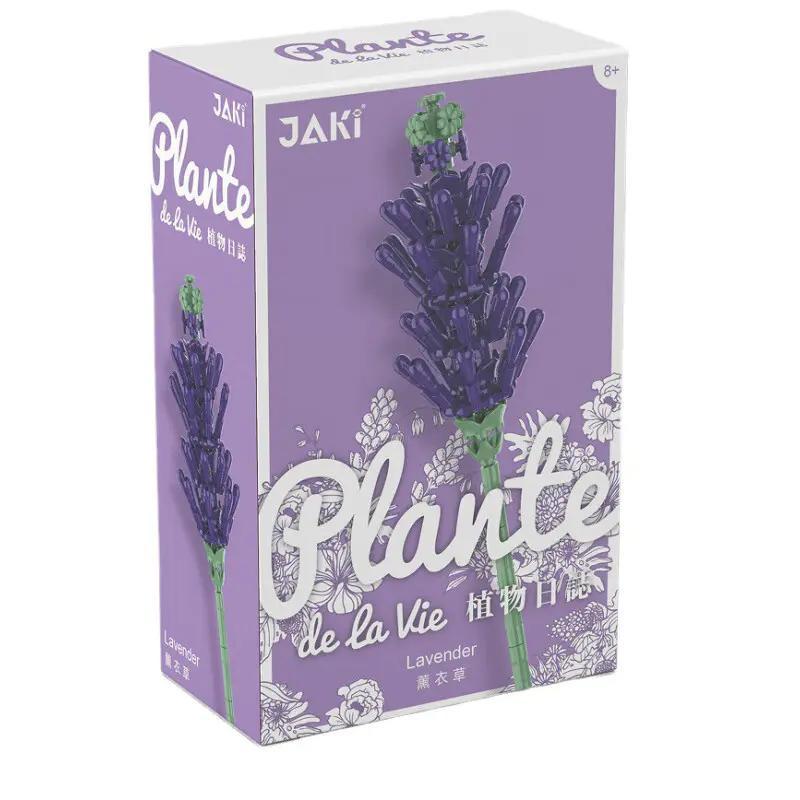 JAKI JK2630 Bộ Lắp Ghép Mô Hình Hoa Oải Hương Tím Xanh Lá cho bé gái 8 tuổi