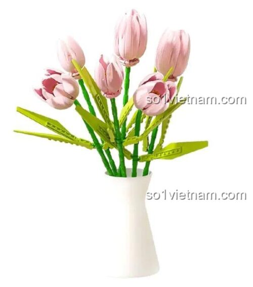 Bộ lắp ghép Hoa Tulip "Lưu Quang Mật Ngữ" JK29312 của JAKI