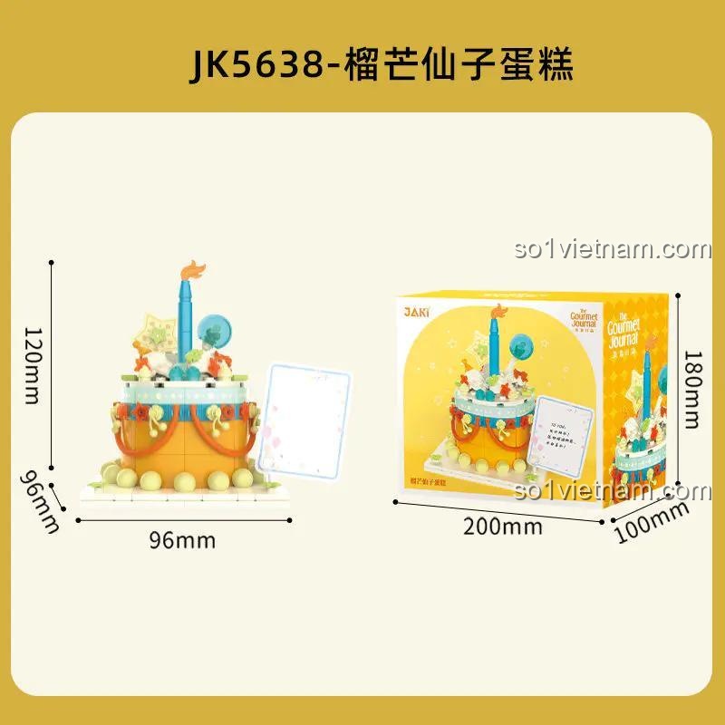 Kích thước mô hình bánh kem sầu riêng JAKI JK5638