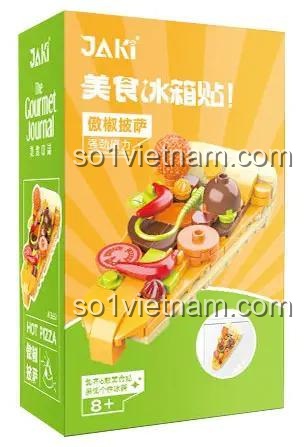 bộ lắp ghép Pizza Cay Nồng JAKI JK5651, mô hình pizza cay nồng, đồ chơi lắp ghép cho bé 8 tuổi, trang trí bếp độc đáo, giá tốt