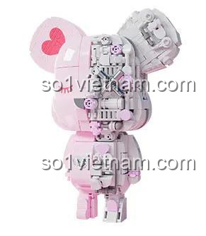 Mô hình Gấu Bông Máy Móc Từ Tính JAKI JK6250-2 phiên bản hồng