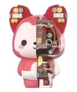 Cơ Khí Ali Từ Tính JAKI JK6510-3 phiên bản hồng, đồ chơi lắp ghép cho bé 14 tuổi, thiết kế nửa trong suốt nửa cơ khí, màu sắc tươi sáng