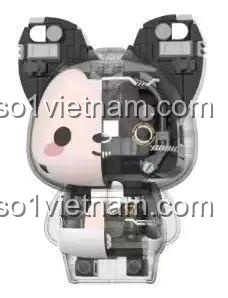 Cơ Khí Ali Từ Tính JAKI JK6510-3 phiên bản Punk Đen, đồ chơi lắp ráp cho bé trai 14 tuổi, thiết kế nửa trong suốt nửa cơ khí, màu đen bí ẩn